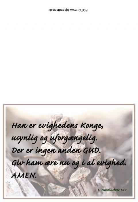 Han er evighedens Konge...