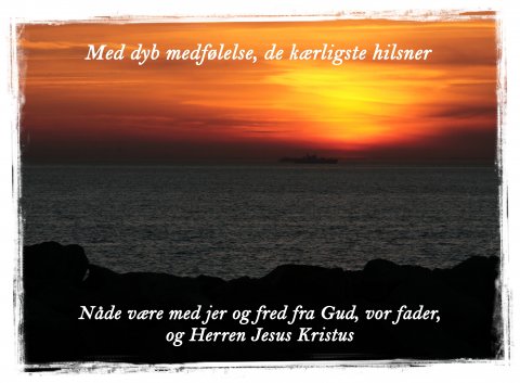 Med dyb medflelse...