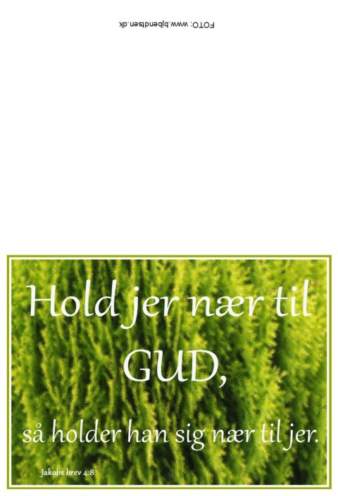 Hold jer nr til Gud..