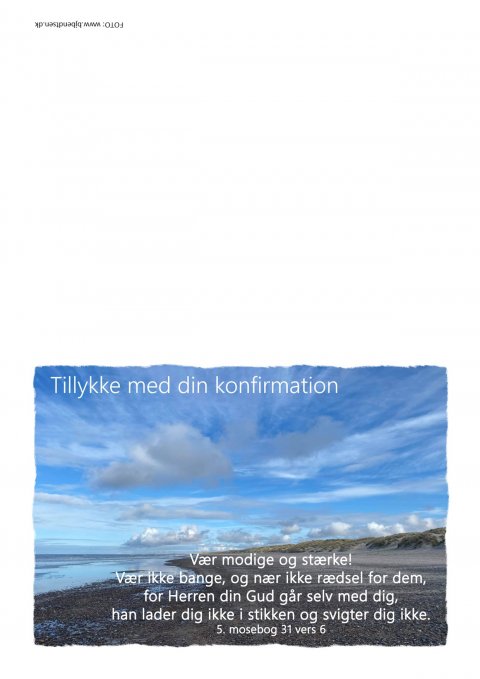 Tillykke med konfirmationen