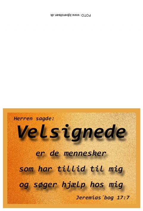 Velsignede er de mennesker..