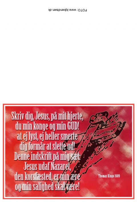 Skriv dig, Jesus p mit hjerte...